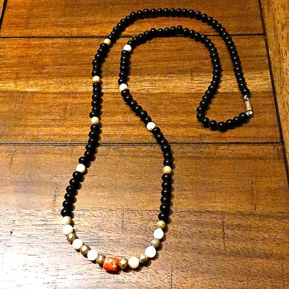 28" Multi Color Beaded Necklace